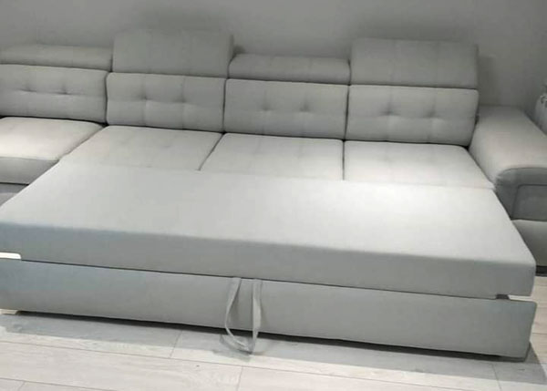 Серый диван в ткани-3